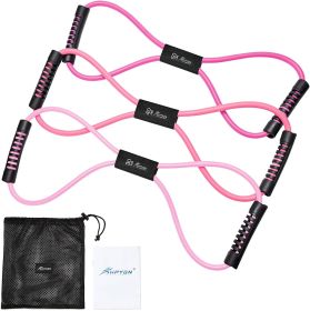 Resistance Bands, Figure 8 Exercise Bands for Women Men, 8 Shaped Resistance Bands for Arms, Chest Expander