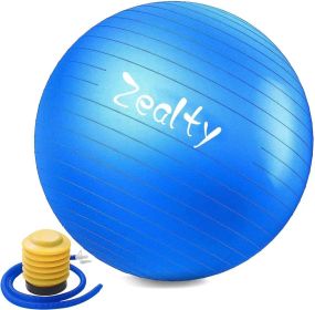 Yoga Ball Exercise Ball - Anti-Slip and Anti-Burst Workout Ball, Birthing Ball Fitness Ball with Quick Pump, Balance Ball Chair for Stability