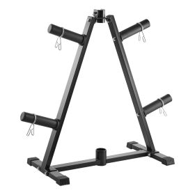 VEVOR Weight Plate Rack, A Frame Weight Plate Tree for 2-Inch Weight Plates, Standard Weight Plate Tree, 300 lbs Load Capacity Weight Storage Hol