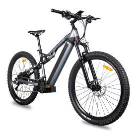 Red 500W Electric Ebike - 27.5 Inch Electric Mountain Bicycle 48V 27 Speed - Bafang Motor (Option: Gray)