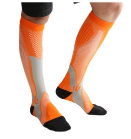 Compression Socks For Men&Women Best Graduated Athletic Fit For Running Flight Travel Boost Stamina Circulation&Recovery Socks (Option: Orange 6PC-S M)