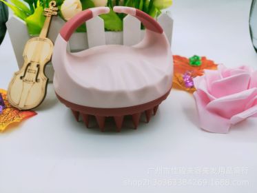 Factory Direct Sales Amazon Hot Sale Hand-held Silicone Shampoo Brush Massage Brush Shampoo Comb Bath Massage Tool (Option: Lotus Root)