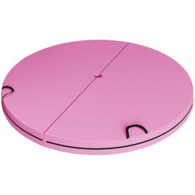 Foldable Crash Mat, Pole Padding with Carrying Handles and EPE Foam for Dance Training and Exercise, Pink (Option: Pink-770x770x380 mm)