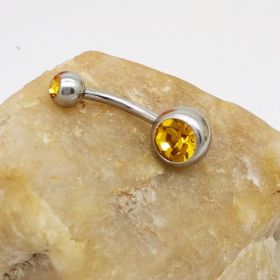 Puncture Hypoallergenic Titanium Steel Navel Buckle Belly Nail (Option: Champagne)