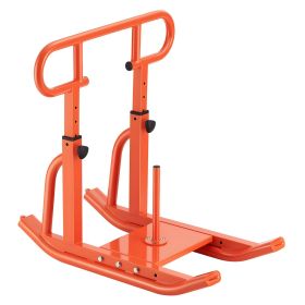 VEVOR Weight Sled, Steel Power Sled, Fitness Training Sleds for Athletic Exercise Speed Improvement, Workout Equipment with Adjustable Height Han (Default: Default)
